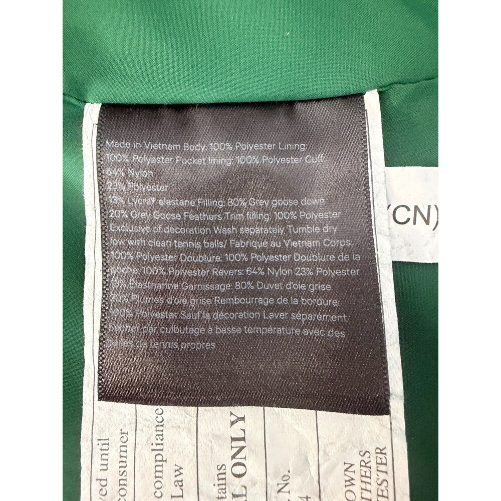 Lululemon Puffer Jacket Womens 4 Green Goose Down Hooded Winter Coat Short EUC - Picture 7 of 11